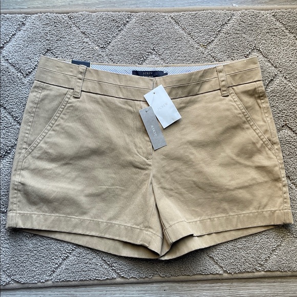 J. Crew Chino Tan Women's Shorts 100% Cotton - Picture 2 of 10